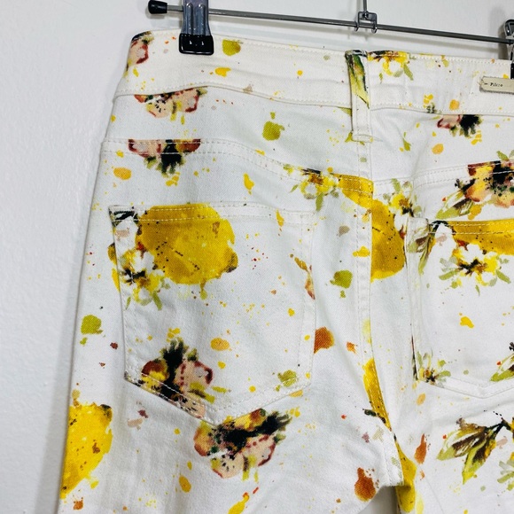Anthropologie Pilcro and the Letterpress  high rise bootcut lemon print jeans - Picture 3 of 8